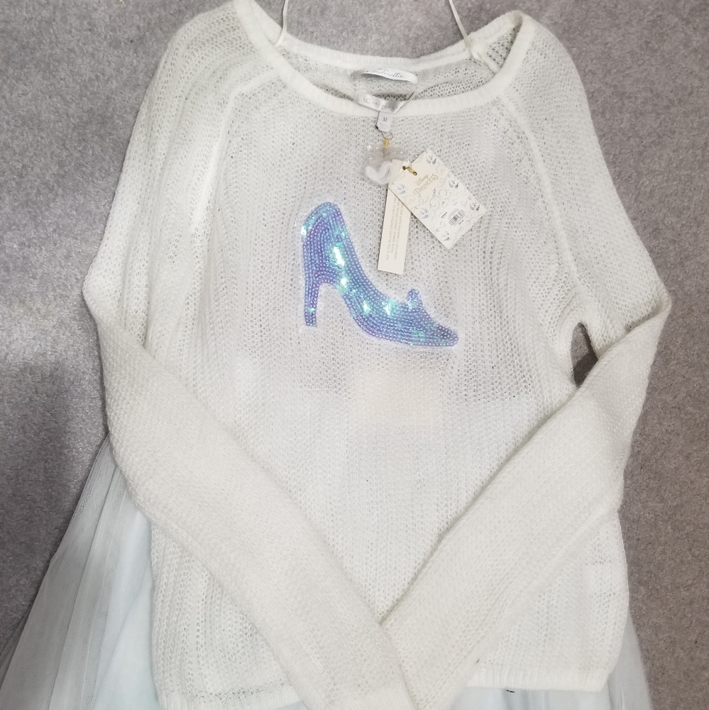 Cinderella Glass Slipper Knit Top/Sweater